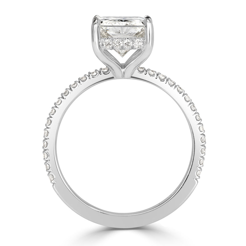 2.87ct Radiant Cut Diamond Engagement Ring