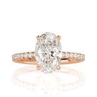 2.39ct Oval Cut Diamond Engagement Ring