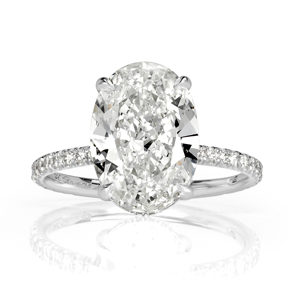 5.04ct Oval Cut Diamond Engagement Ring