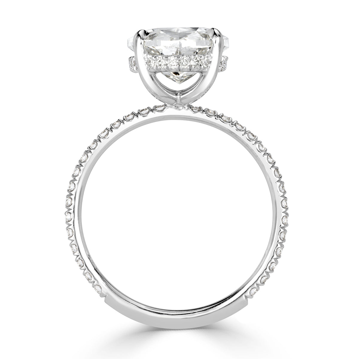 5.04ct Oval Cut Diamond Engagement Ring