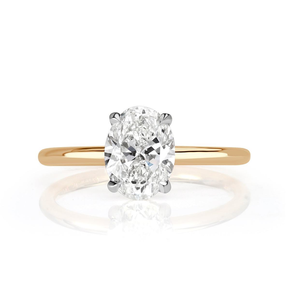 1.59ct Oval Cut Diamond Engagement Ring