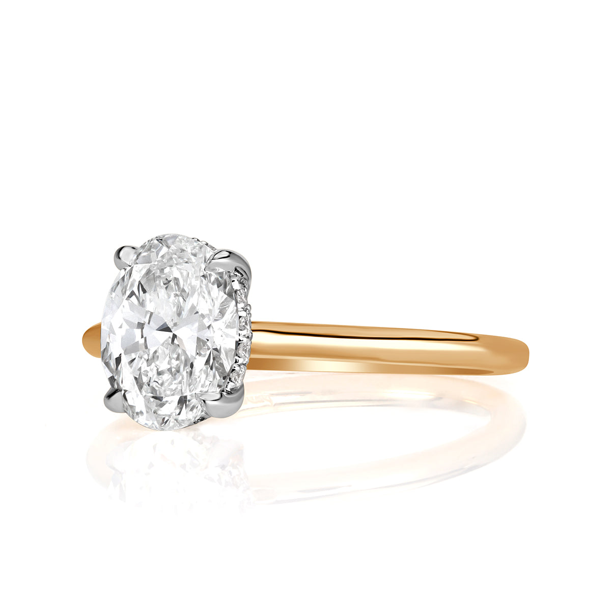 1.59ct Oval Cut Diamond Engagement Ring