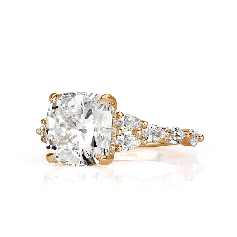 5.32ct Cushion Cut Diamond Engagement Ring