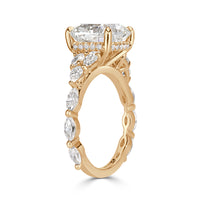 5.32ct Cushion Cut Diamond Engagement Ring