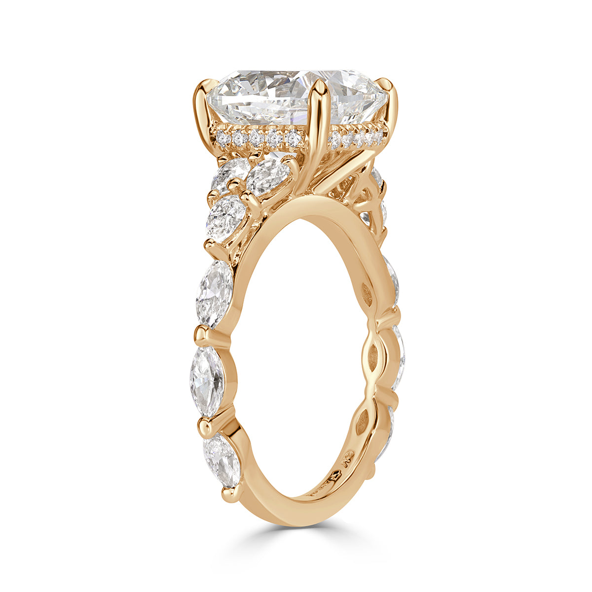 5.32ct Cushion Cut Diamond Engagement Ring