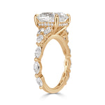 5.32ct Cushion Cut Diamond Engagement Ring