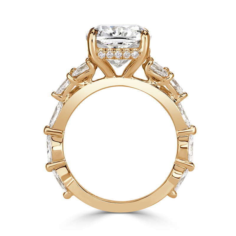 5.32ct Cushion Cut Diamond Engagement Ring