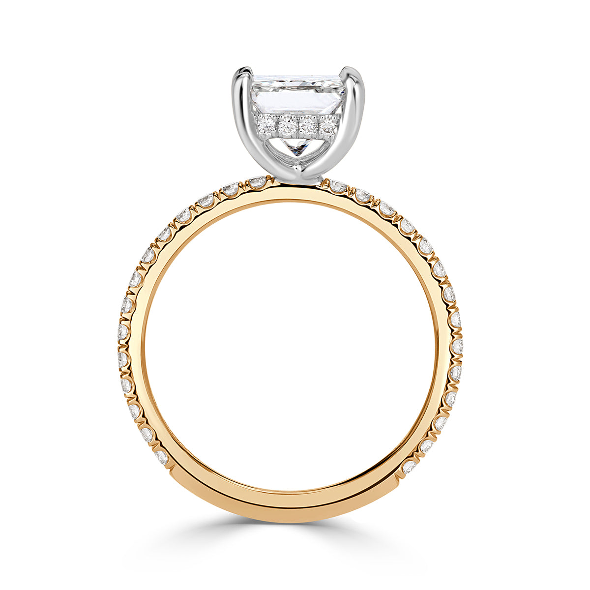 1.98ct Princess Cut Diamond Engagement Ring