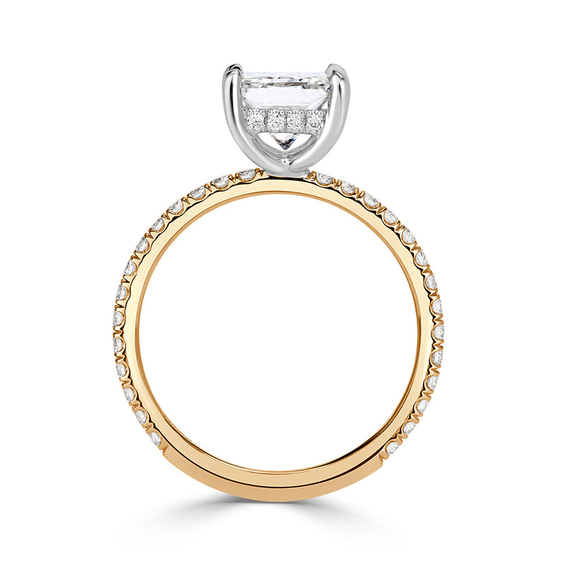 1.98ct Princess Cut Diamond Engagement Ring