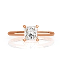 1.09ct Princess Cut Diamond Engagement Ring