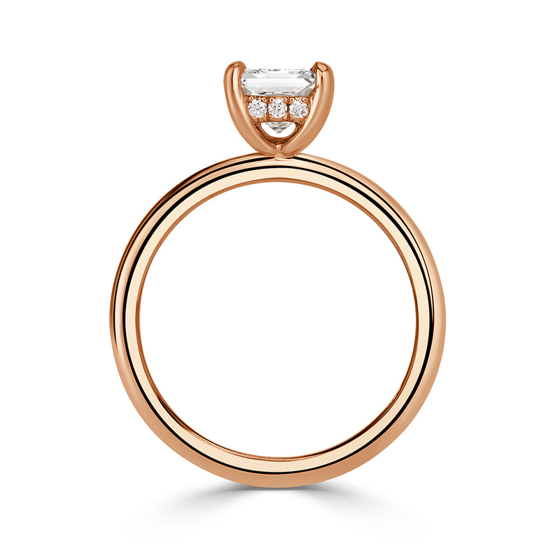 1.09ct Princess Cut Diamond Engagement Ring