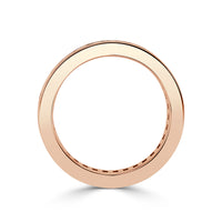 2.42ct Baguette Cut Diamond Eternity Band in 18k Rose Gold