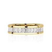 2.42ct Baguette Cut Diamond Eternity Band in 18k Yellow Gold