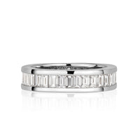 2.42ct Baguette Cut Diamond Eternity Band in 18k White Gold