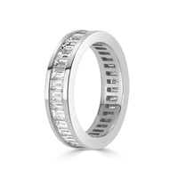 2.42ct Baguette Cut Diamond Eternity Band in Platinum