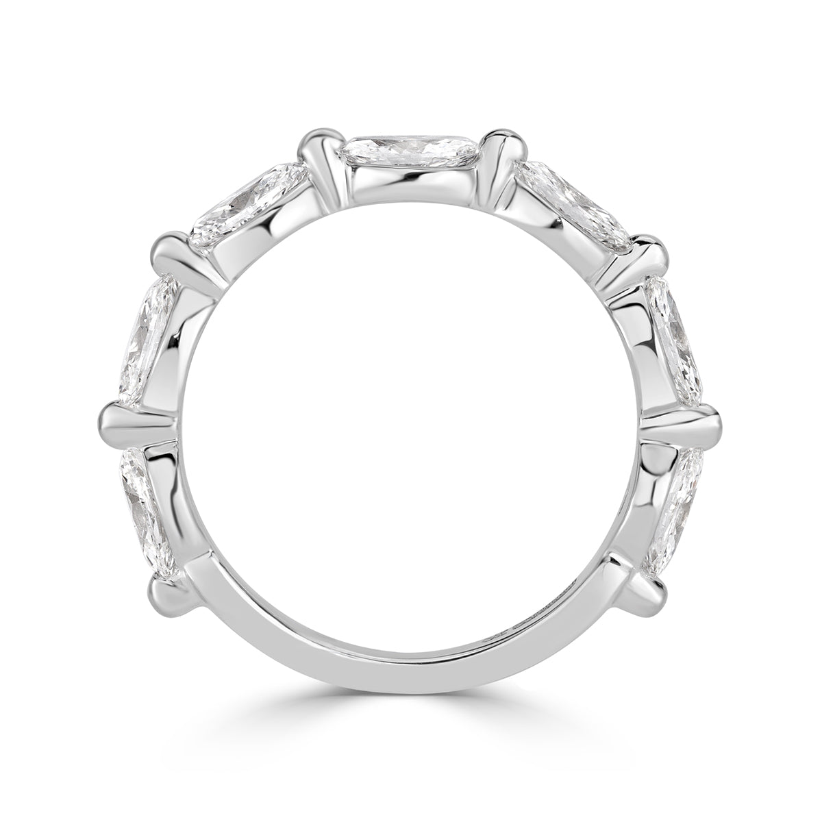 1.16ct Marquise Cut Diamond Band in 18k White Gold