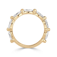 1.16ct Marquise Cut Diamond Band in 18k Champagne Yellow Gold