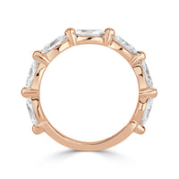 1.16ct Marquise Cut Diamond Band in 18k Rose Gold