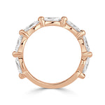 1.16ct Marquise Cut Diamond Band in 18k Rose Gold