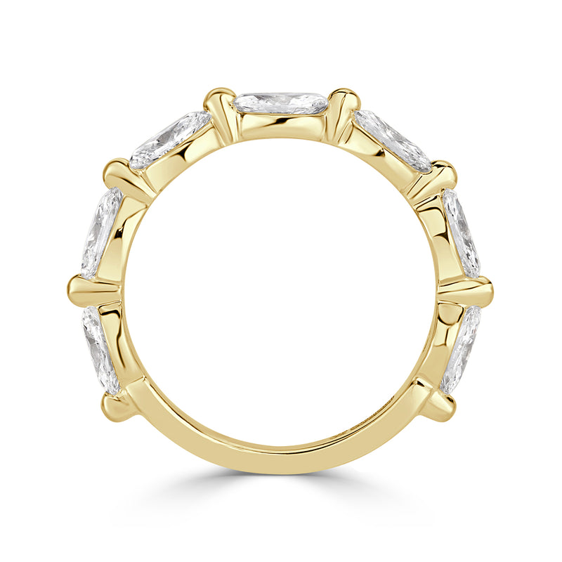 1.16ct Marquise Cut Diamond Band in 18k Yellow Gold