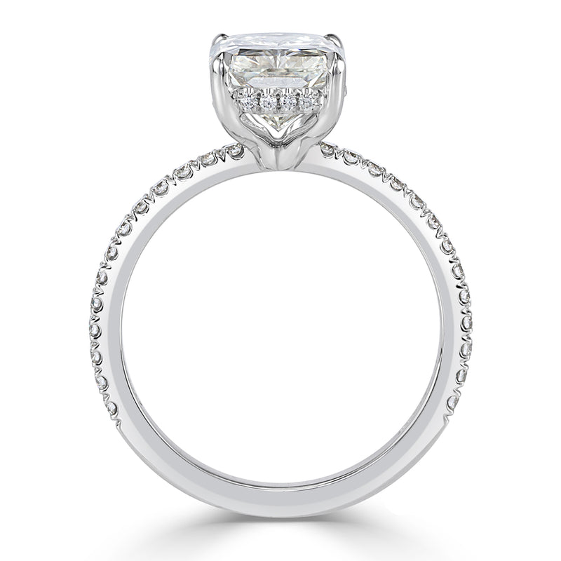 3.36ct Radiant Cut Diamond Engagement Ring