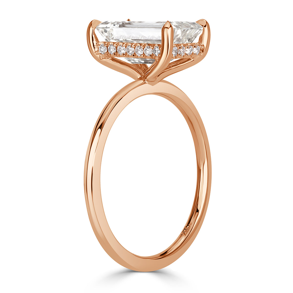 3.03ct Emerald Cut Diamond Engagement Ring