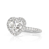 3.68ct Heart Shaped Diamond Engagement Ring