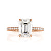3.16ct Emerald Cut Diamond Engagement Ring