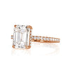 3.16ct Emerald Cut Diamond Engagement Ring