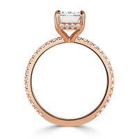 3.16ct Emerald Cut Diamond Engagement Ring