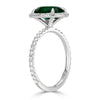 2.84ct Oval Cut Emerald Engagement Ring