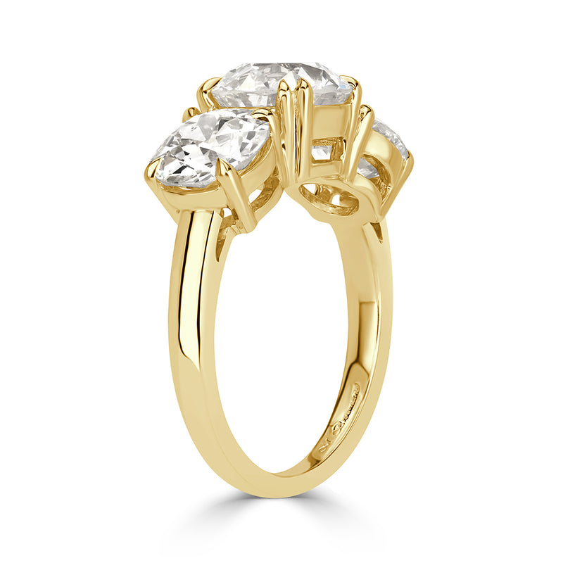 4.95ct Old European Cut Diamond Engagement Ring