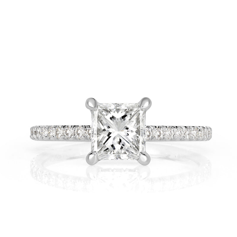 1.49ct Princess Cut Diamond Engagement Ring