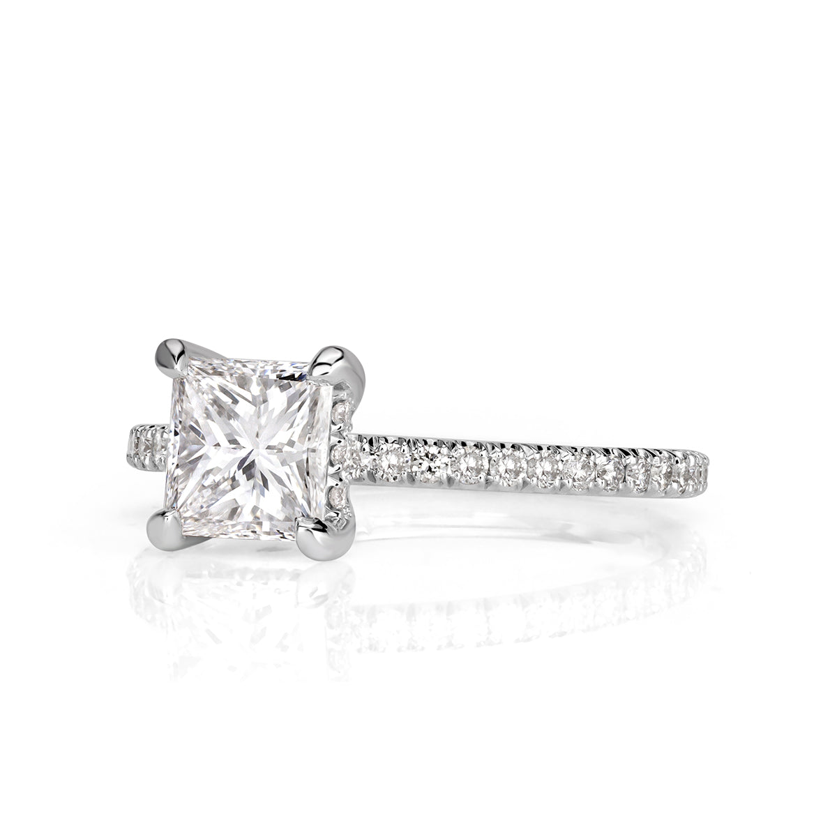 1.49ct Princess Cut Diamond Engagement Ring