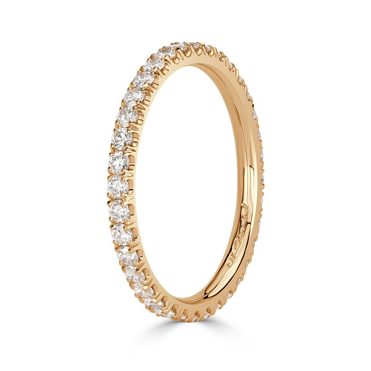 Round Brilliant Cut Micropavé Diamond Eternity Band