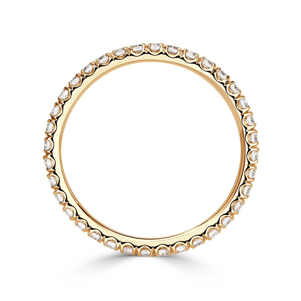 Round Brilliant Cut Micropavé Diamond Eternity Band
