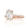 3.44ct Oval Cut Diamond Engagement Ring