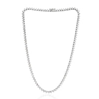 20.29ct Round Brilliant Cut Diamond Necklace in 18k White Gold in 17'