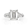 4.12ct Emerald Cut Diamond Engagement Ring