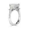 4.12ct Emerald Cut Diamond Engagement Ring