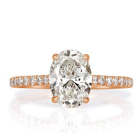 1.90ct Oval Cut Diamond Engagement Ring