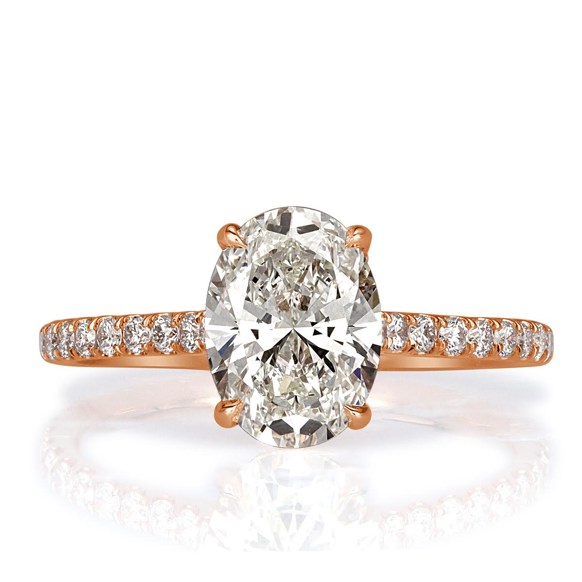 1.90ct Oval Cut Diamond Engagement Ring