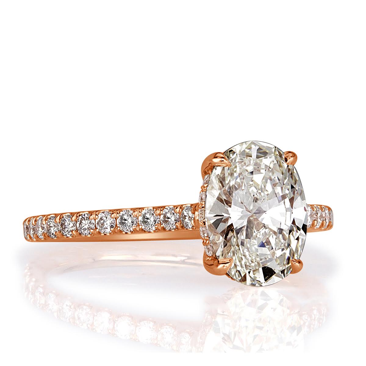 1.90ct Oval Cut Diamond Engagement Ring