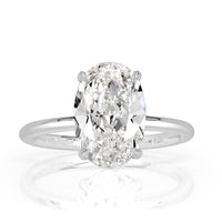 3.62ct Oval Cut Diamond Engagement Ring