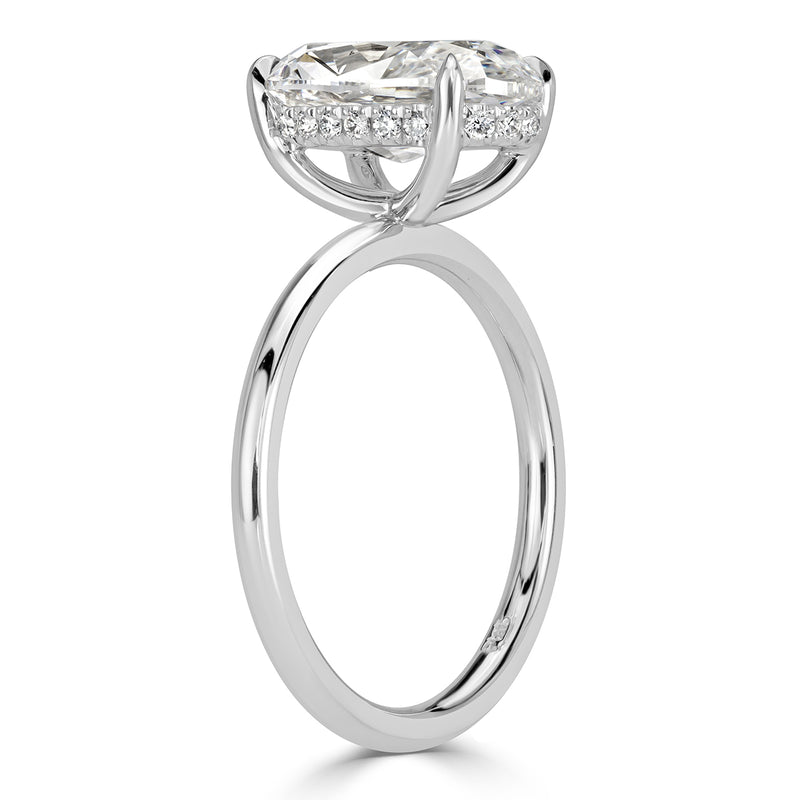 3.62ct Oval Cut Diamond Engagement Ring