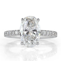 3.40ct Oval Cut Diamond Engagement Ring