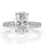 3.40ct Oval Cut Diamond Engagement Ring