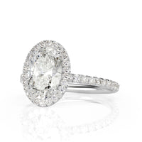 2.32ct Oval Cut Diamond Engagement Ring