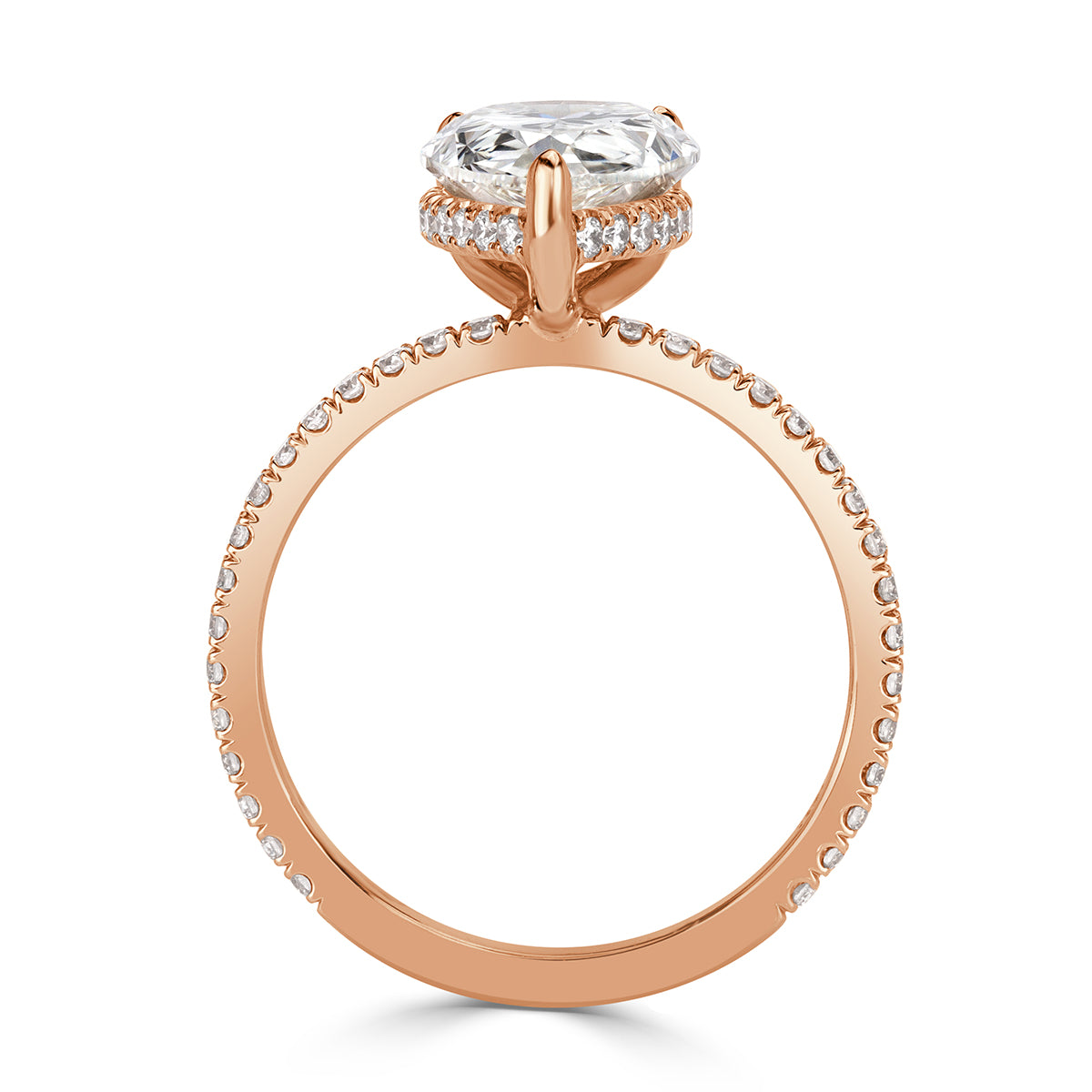 3.43ct Pear Shaped Diamond Engagement Ring