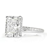 4.35ct Radiant Cut Diamond Engagement Ring